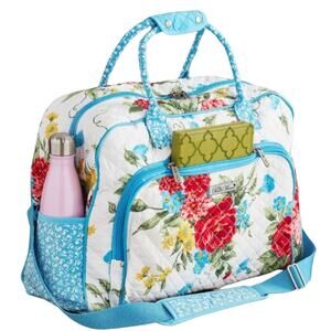 Pioneer Woman Sweet Rose Tote Large‎ 18" Travel Baby Weekender Soft Luggage Bag